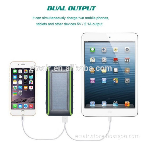 Best Selling Outdoor Emergency Helper Dual USB Dynamo Hand Crank Solar Charger